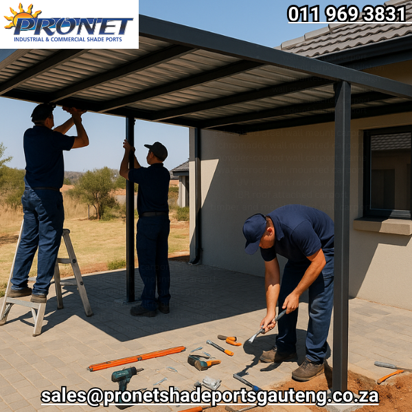Installation and Repairs of Wall Mount Carports in Gauteng